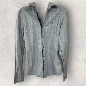 Penguin by Munsing Wear long sleeve button up Men’s shirt gray size Small